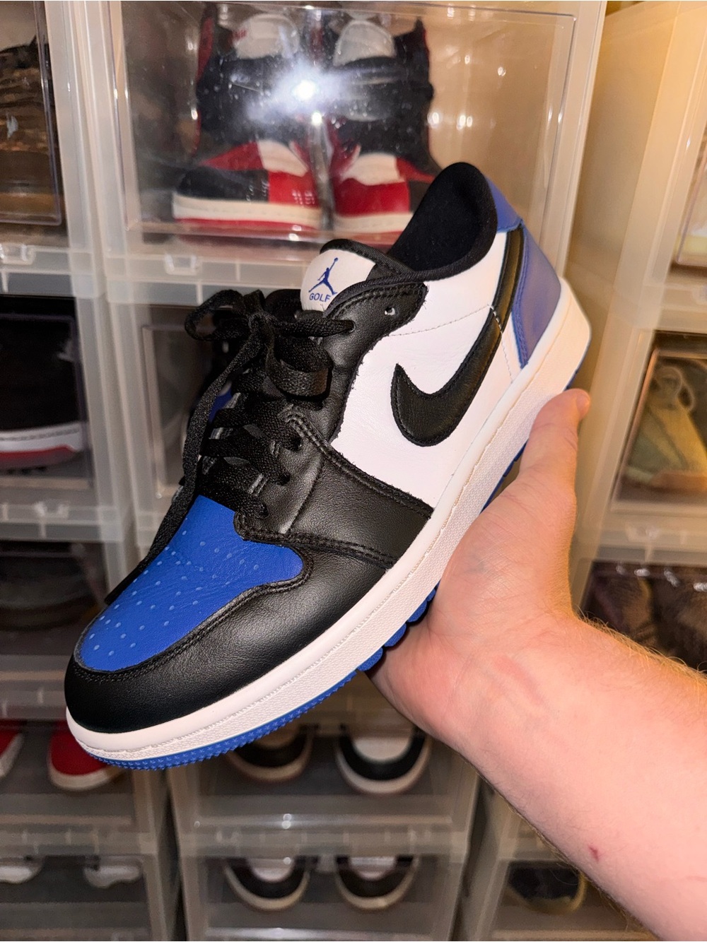 Nike Air Jordan 1 Low — Black / White / Royal Blue